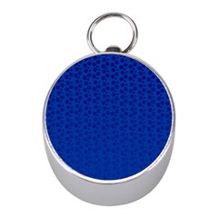 Background Polka Blue Mini Silver Compasses