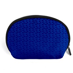 Background Polka Blue Accessory Pouch (large)