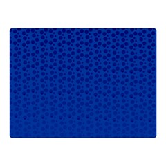 Background Polka Blue Double Sided Flano Blanket (mini) 