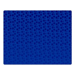 Background Polka Blue Double Sided Flano Blanket (large) 