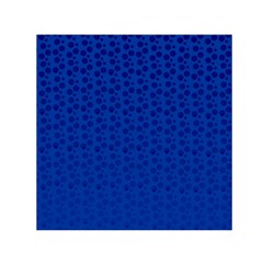 Background Polka Blue Small Satin Scarf (square)