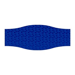 Background Polka Blue Stretchable Headband