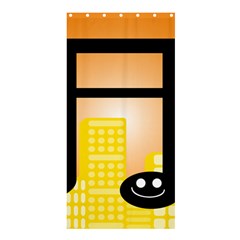 Abstract Anthropomorphic Art Shower Curtain 36  X 72  (stall) 