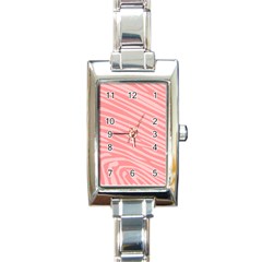 Pattern Texture Pink Rectangle Italian Charm Watch by HermanTelo