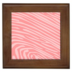 Pattern Texture Pink Framed Tile by HermanTelo