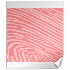 Pattern Texture Pink Canvas 8  X 10 