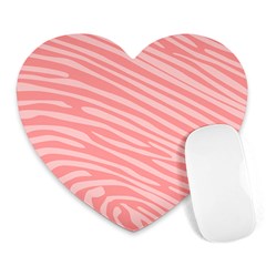 Pattern Texture Pink Heart Mousepads by HermanTelo