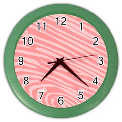 Pattern Texture Pink Color Wall Clock