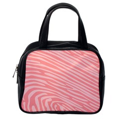 Pattern Texture Pink Classic Handbag (one Side)