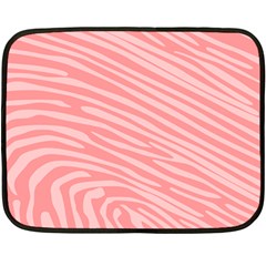 Pattern Texture Pink Double Sided Fleece Blanket (mini)  by HermanTelo