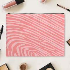 Pattern Texture Pink Cosmetic Bag (xl)