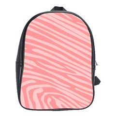 Pattern Texture Pink School Bag (large) by HermanTelo