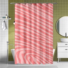 Pattern Texture Pink Shower Curtain 48  X 72  (small)  by HermanTelo