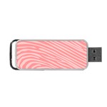 Pattern Texture Pink Portable USB Flash (Two Sides) Front