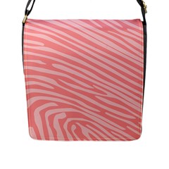 Pattern Texture Pink Flap Closure Messenger Bag (l) by HermanTelo