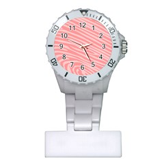 Pattern Texture Pink Plastic Nurses Watch