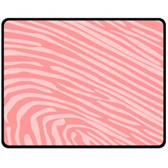 Pattern Texture Pink Double Sided Fleece Blanket (medium)  by HermanTelo