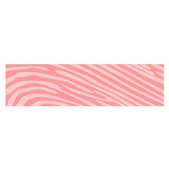 Pattern Texture Pink Satin Scarf (oblong)