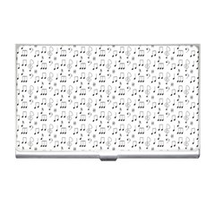 Music Notes Background Wallpaper Business Card Holder