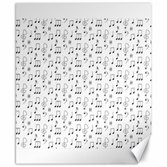 Music Notes Background Wallpaper Canvas 8  X 10 