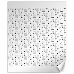 Music Notes Background Wallpaper Canvas 16  X 20  by HermanTelo