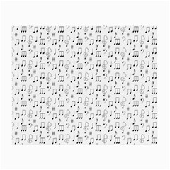 Music Notes Background Wallpaper Small Glasses Cloth (2 Sides)