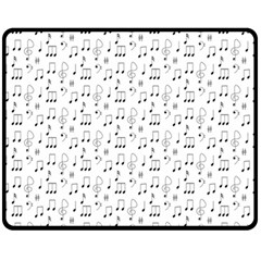 Music Notes Background Wallpaper Fleece Blanket (medium) 