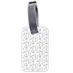 Music Notes Background Wallpaper Luggage Tag (one Side) by HermanTelo