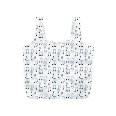 Music Notes Background Wallpaper Full Print Recycle Bag (s) by HermanTelo