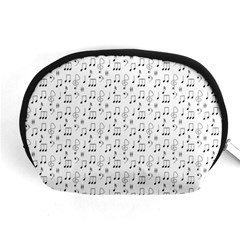 Music Notes Background Wallpaper Accessory Pouch (medium) by HermanTelo