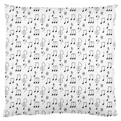 Music Notes Background Wallpaper Large Flano Cushion Case (one Side)