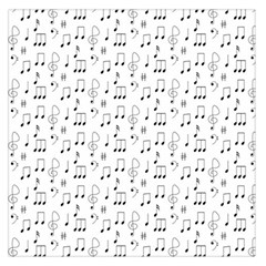 Music Notes Background Wallpaper Large Satin Scarf (square) by HermanTelo