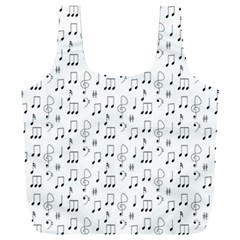 Music Notes Background Wallpaper Full Print Recycle Bag (xxl)