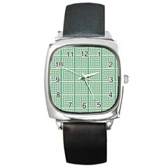 Background Digital Texture Square Metal Watch