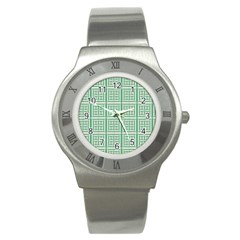 Background Digital Texture Stainless Steel Watch