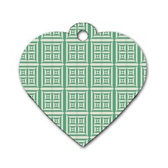 Background Digital Texture Dog Tag Heart (one Side)