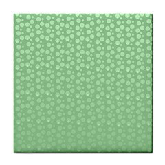 Background Polka Green Tile Coaster by HermanTelo