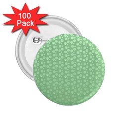 Background Polka Green 2 25  Buttons (100 Pack)  by HermanTelo