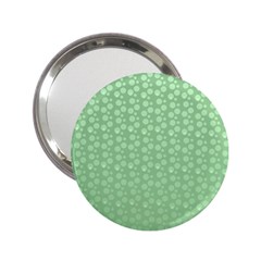 Background Polka Green 2 25  Handbag Mirrors by HermanTelo