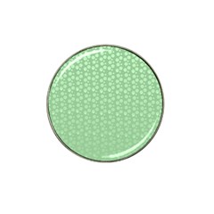 Background Polka Green Hat Clip Ball Marker