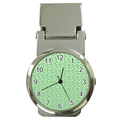 Background Polka Green Money Clip Watches