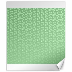 Background Polka Green Canvas 8  X 10 