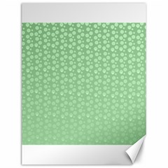 Background Polka Green Canvas 12  X 16 