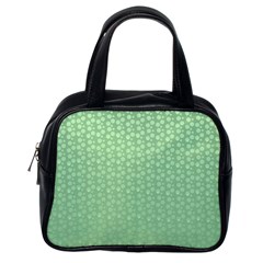 Background Polka Green Classic Handbag (one Side)