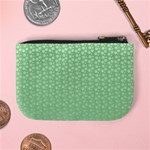 Background Polka Green Mini Coin Purse Back