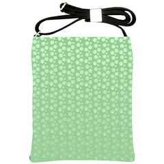 Background Polka Green Shoulder Sling Bag