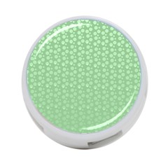 Background Polka Green 4-port Usb Hub (one Side)