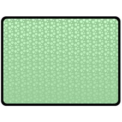 Background Polka Green Fleece Blanket (large) 