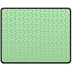 Background Polka Green Fleece Blanket (medium) 