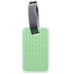 Background Polka Green Luggage Tag (two Sides)